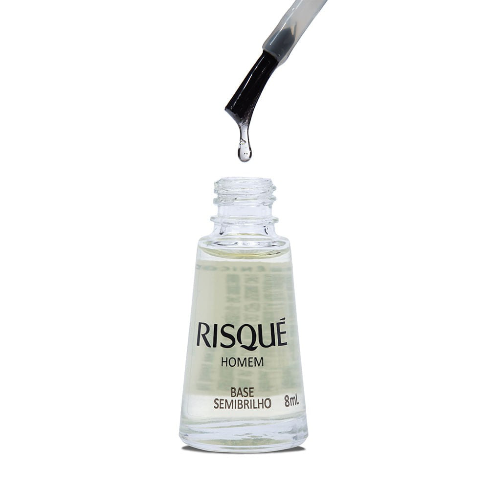 Esmalte Base Semibrilho Risqué Homem 8ml - Shopmano