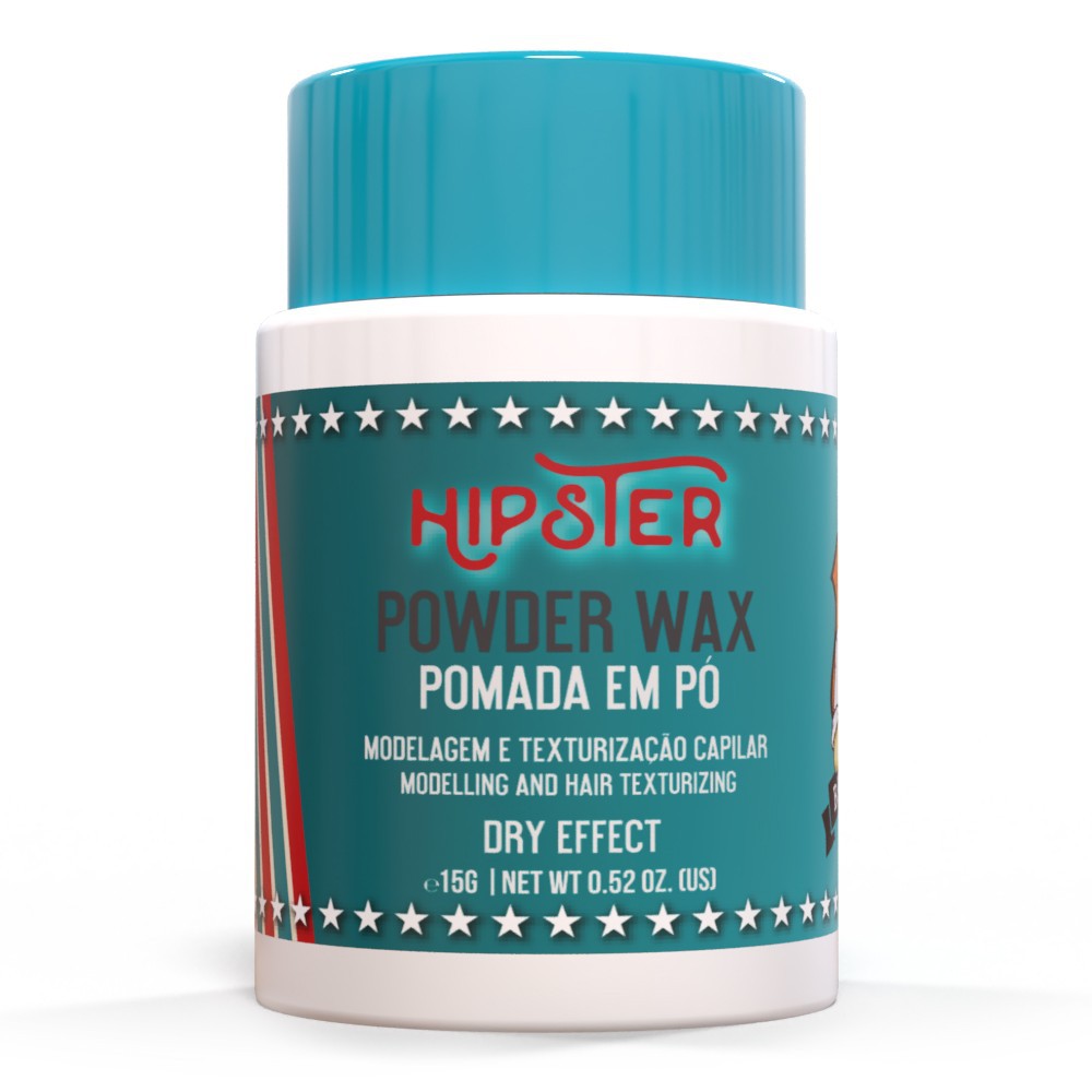 Pomada Modeladora Em Pó Powder Wax Hipster Barba Forte 15g - Shopmano