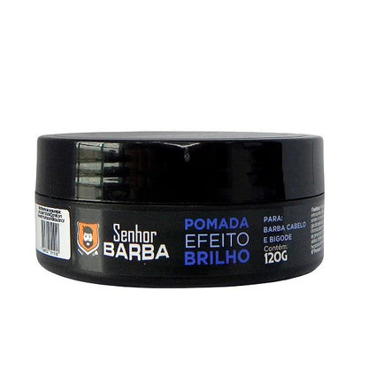 Pomada Modeladora Efeito Brilho Senhor Barba 120g - Shopmano