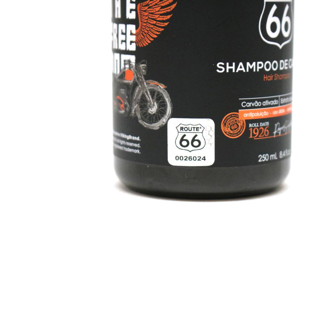 Shampoo de Cabelo Carvão Ativado Route 66 Viking 500ml - Shopmano