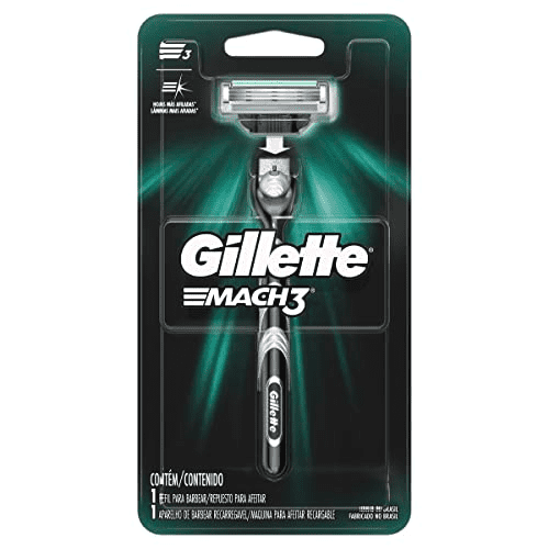 Aparelho De Barbear Gillette Mach3 + 1 Carga - Shopmano