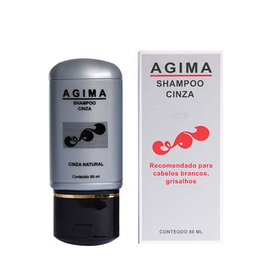 Shampoo para Cabelos Grisalhos Cinza Natural Agima 80ml - Shopmano