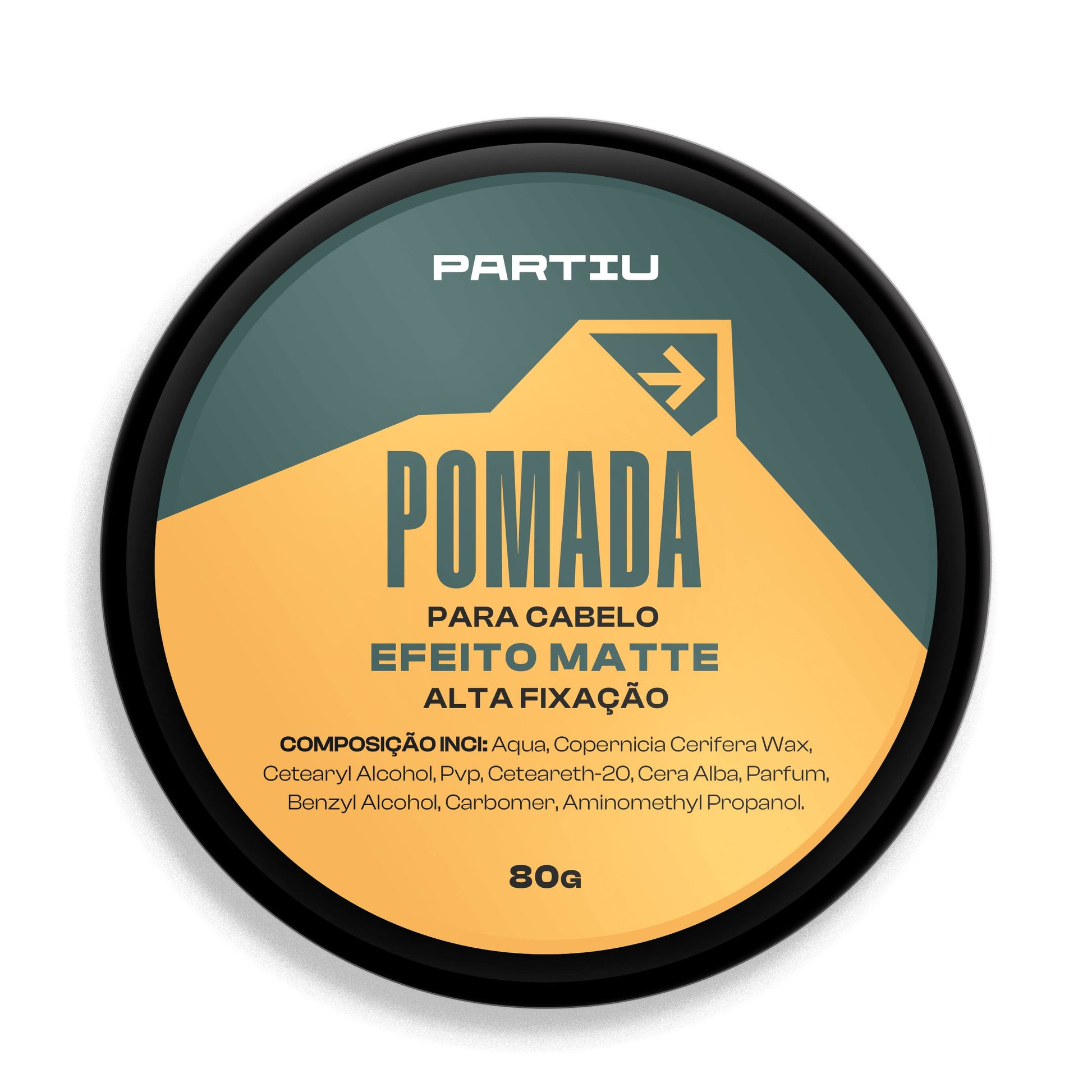 Pomada Para Cabelo Efeito Matte Seco Vigor Partiu 80g - Shopmano