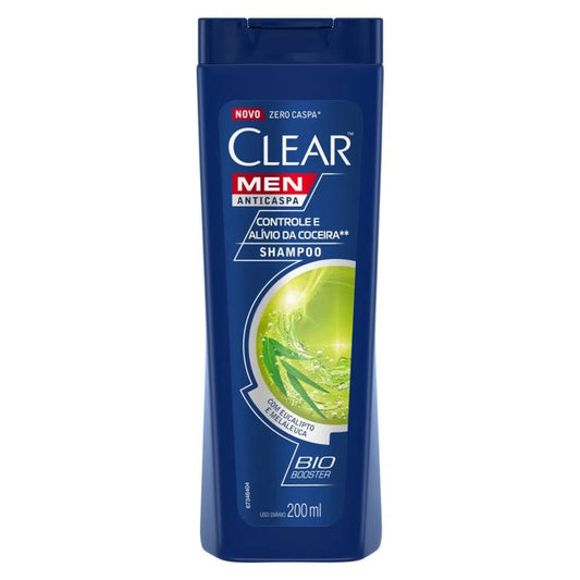 Shampoo Anticaspa Controle Alívio Da Coceira Clear Men 200ml - Shopmano