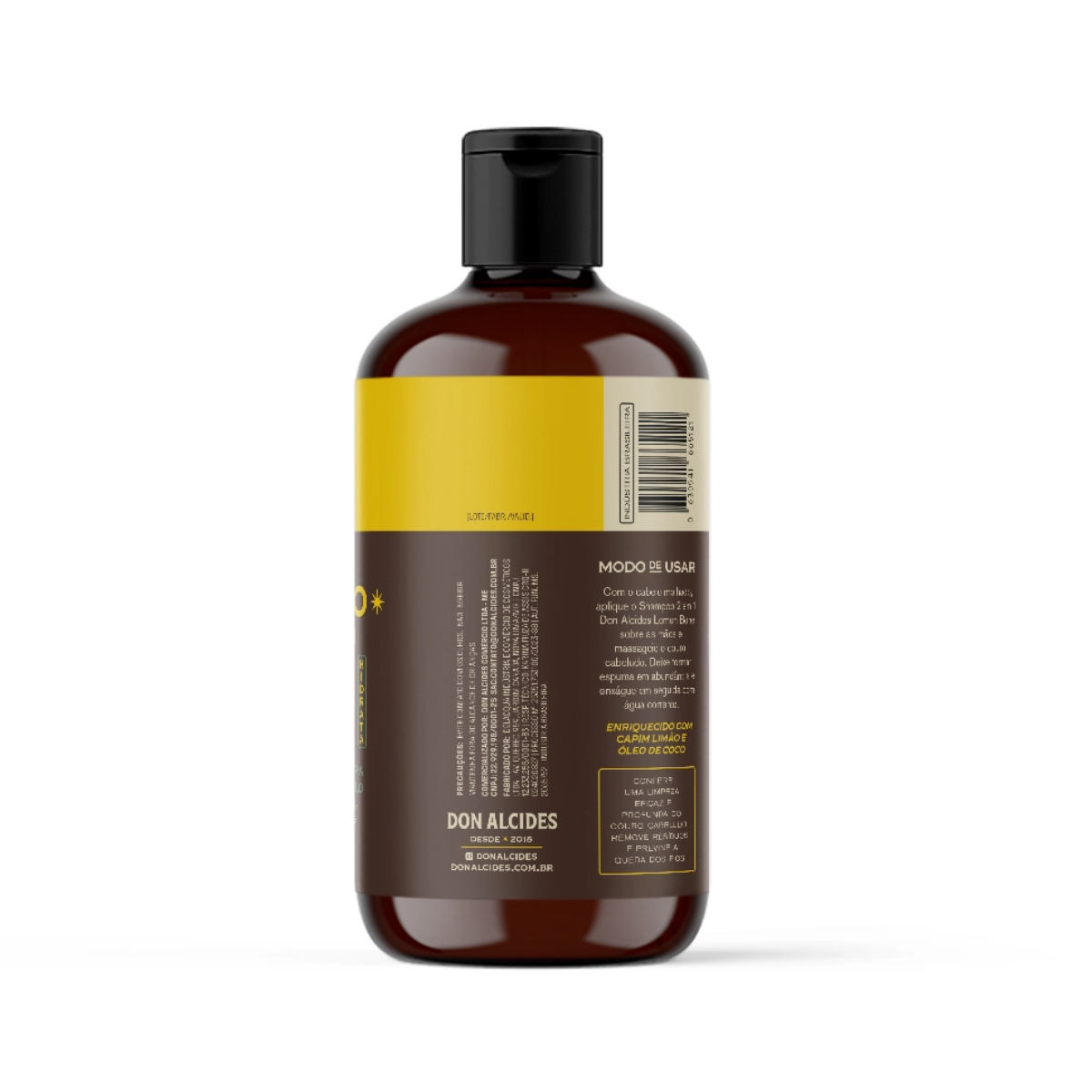 Shampoo para Cabelo 2 Em 1 Lemon Bone Don Alcides 230ml - Shopmano