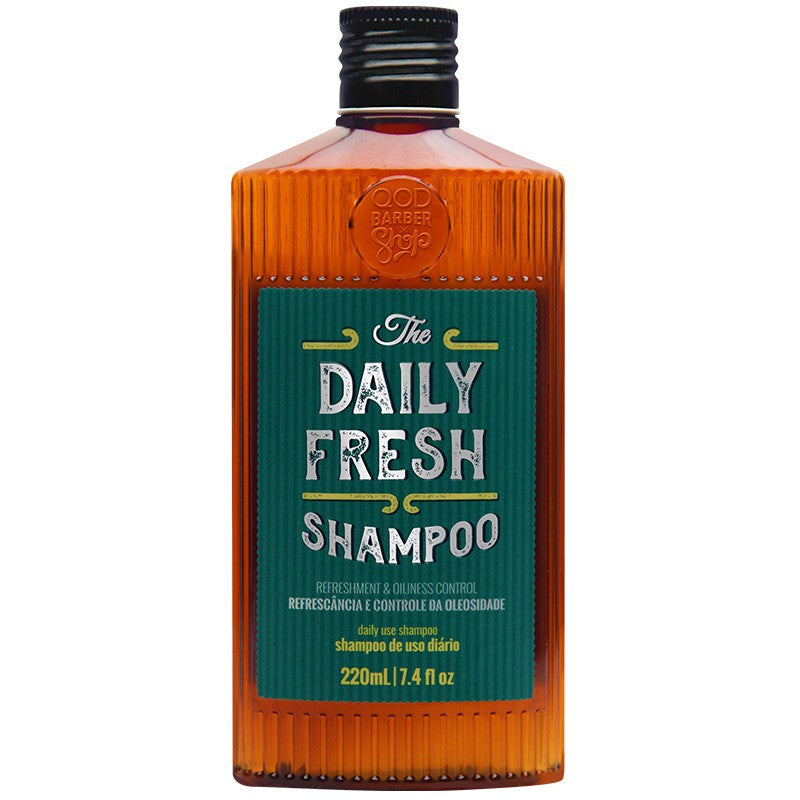 Shampoo Cabelos Oleosos Daily Fresh QOD Barber Shop 220ml