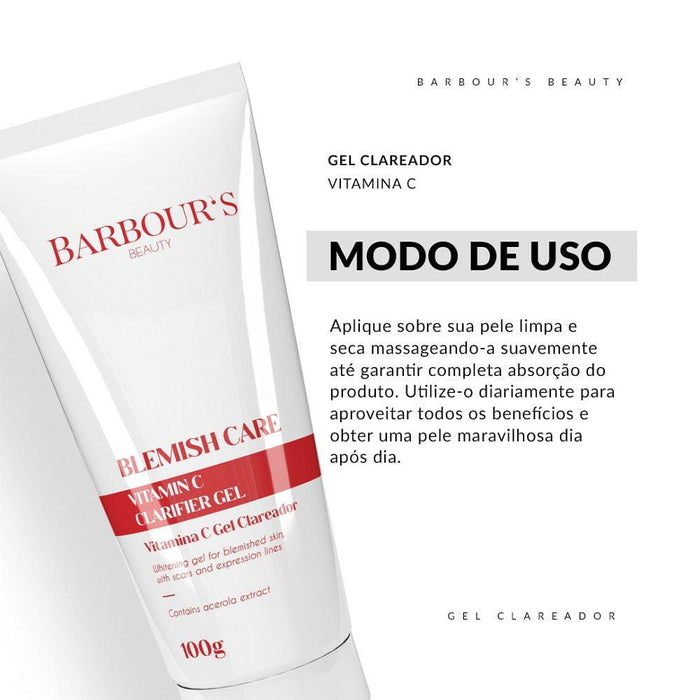 Gel Clareador Vitamina C Clarifier Gel Barbour's Beauty 30ml - Shopmano