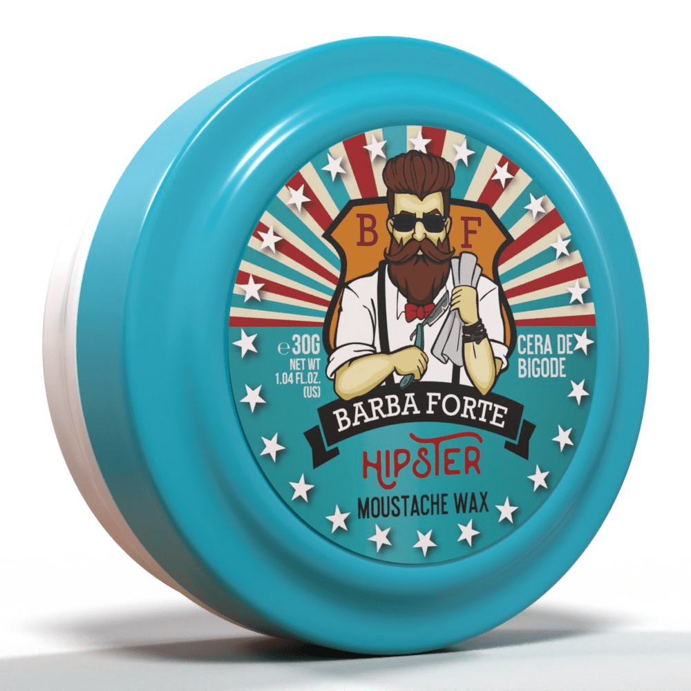 Cera De Bigode Moustache Wax Hipster Barba Forte 30g - Shopmano