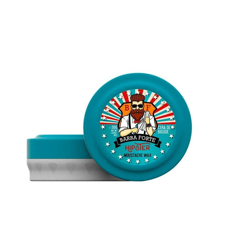 Cera De Bigode Moustache Wax Hipster Barba Forte 30g - Shopmano