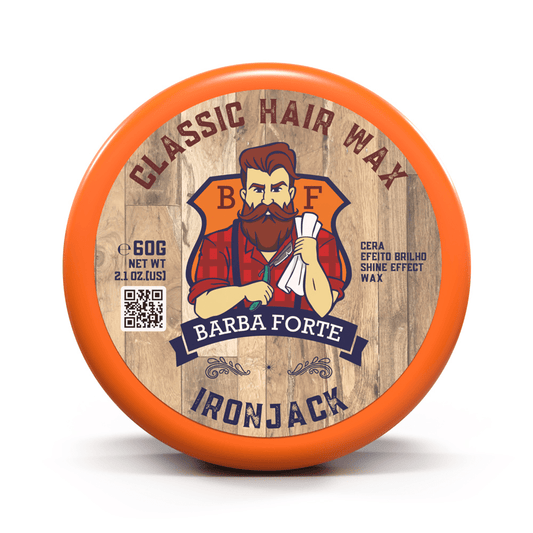 Cera Modeladora Efeito Brilho Ironjack Barba Forte 60g - Shopmano