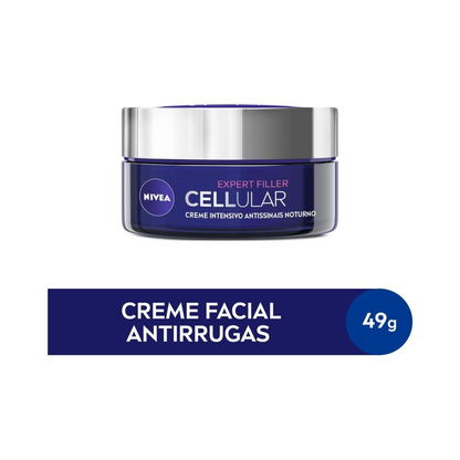 Creme Facial Antirrugas Nivea Cellular Expert Filler Noite 49g - Shopmano