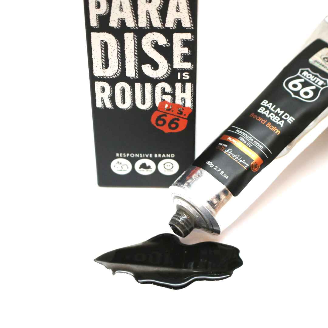 Balm de Barba Carvão Ativado Route 66 Viking 80g - Shopmano