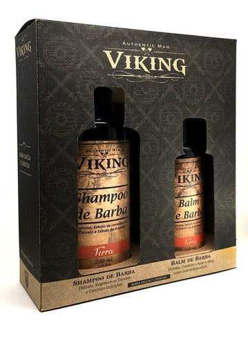 Kit de Barba Shampoo e Balm Terra Viking - Shopmano