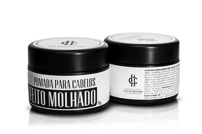 Pomada para Cabelo Efeito Molhado Cia da Barba 50g - Shopmano