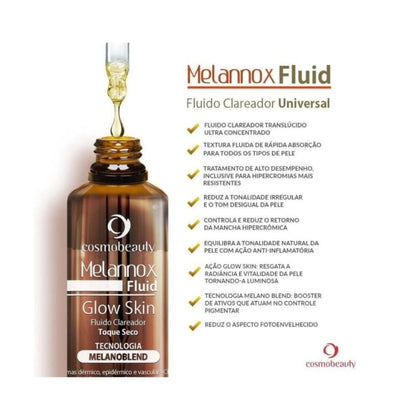 Fluido Uniformizador Facial Melannox Fluid Glow Skin 30ml