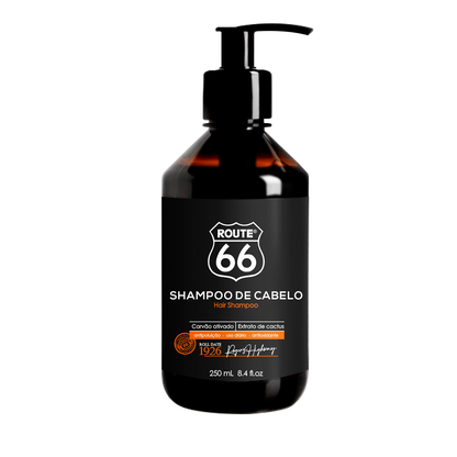 Shampoo de Cabelo Carvão Ativado Route 66 Viking 500ml - Shopmano