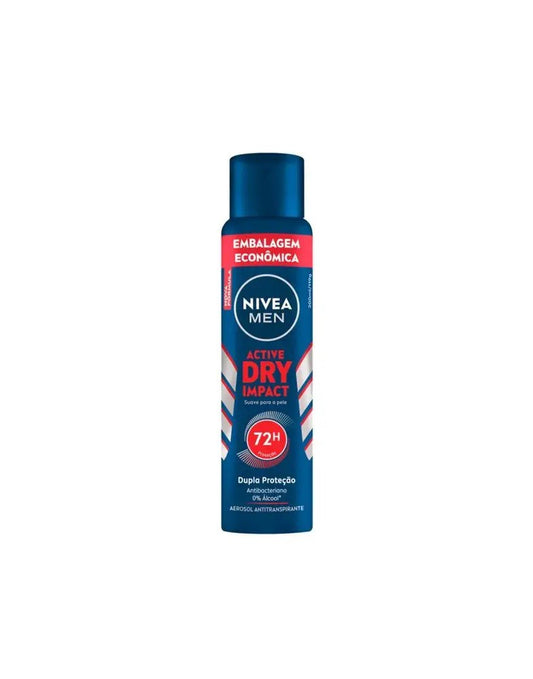 Desodorante Aerosol Masculino Dry Impact Nivea Men 150ml - Shopmano