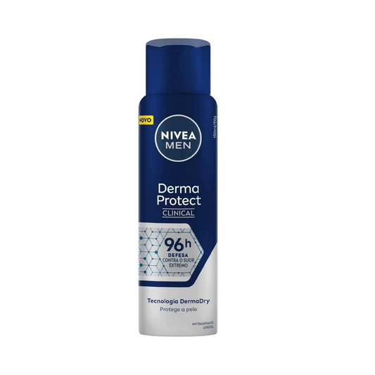 Desodorante Aerosol Nivea Men Clinical Derma Protect 96h 150ml - Shopmano