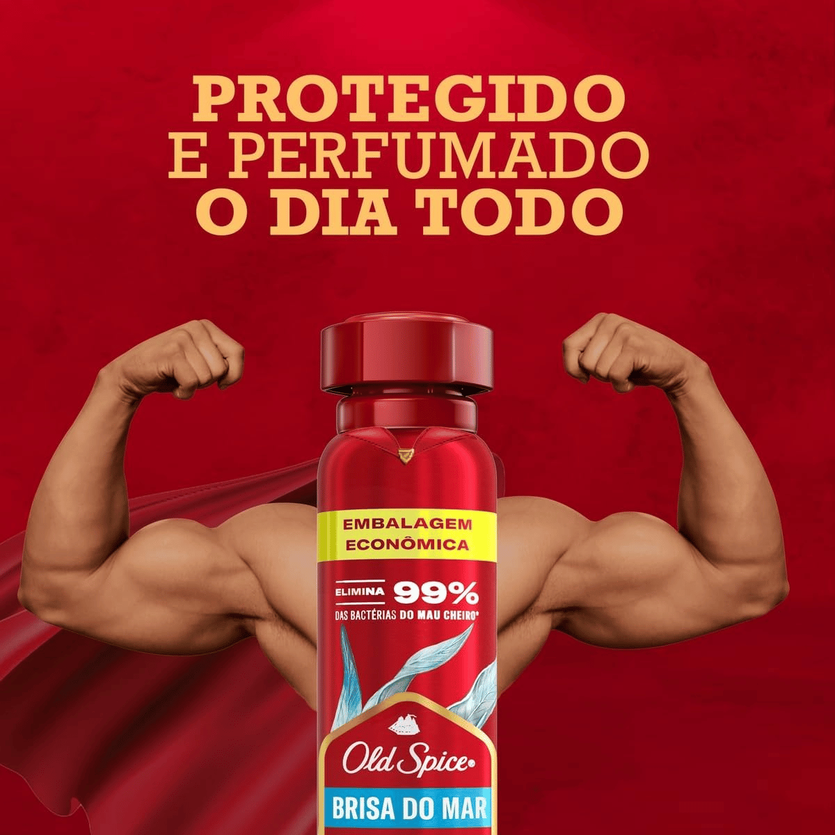 Desodorante Spray Old Spice Brisa do Mar Masculino 72h 200ml - Shopmano