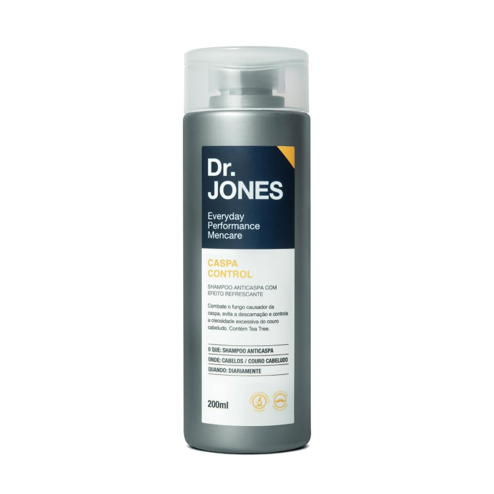 Shampoo Anticaspa Efeito Refrescante Control Dr. Jones 200ml - Shopmano