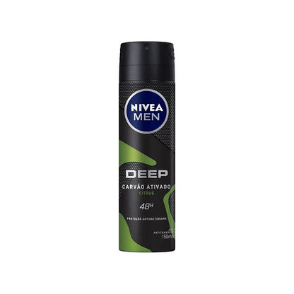 Desodorante Antitranspirante Deep Citrus Nivea Men 150ml - Shopmano