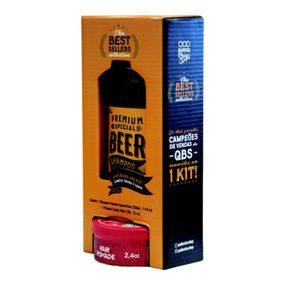 Kit Shampoo Special Beer + Pomada Killer QOD Barber Shop - Shopmano