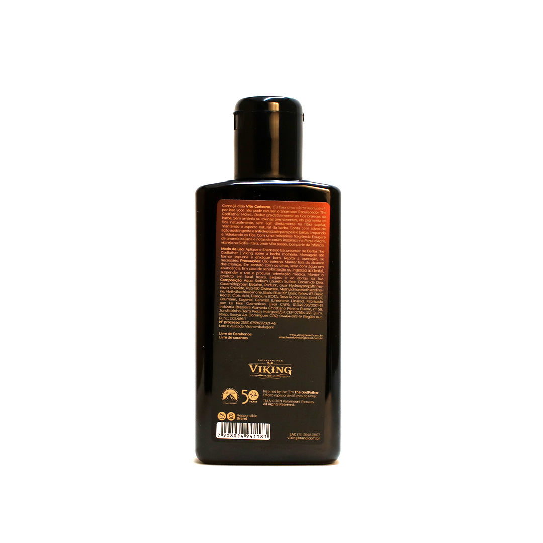 Shampoo Escurecedor de Barba The Godfather Viking 140ml - Shopmano