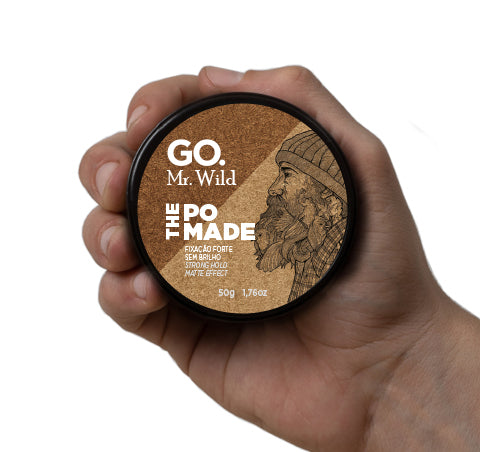 Pomada Modeladora Efeito Matte Fixa Forte Mr Wild Go Man 50g