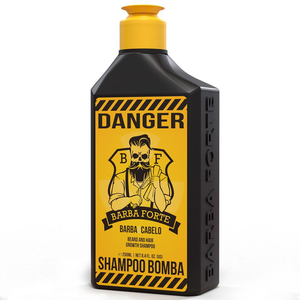 Shampoo Bomba Barba e Cabelo Danger Barba Forte 250ml - Shopmano