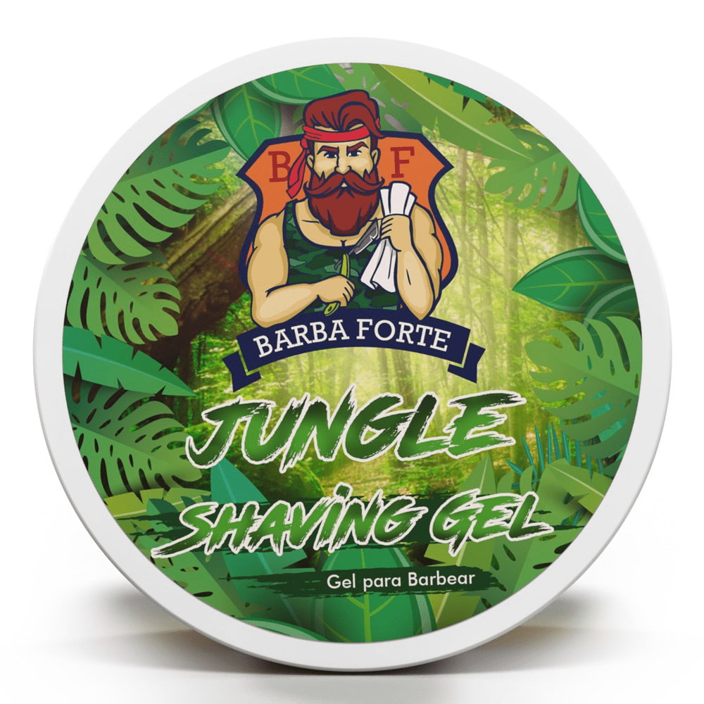 Gel De Barbear Jungle Shaving Gel Barba Forte 170g - Shopmano