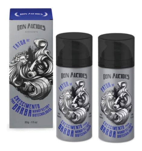 Kit 2 Fatores De Crescimento Para Barba 30g - Don Alcides - Shopmano