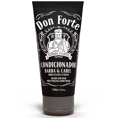 Kit Shampoo Condicionador Barba Cabelo Don Juan Barba Forte - Shopmano