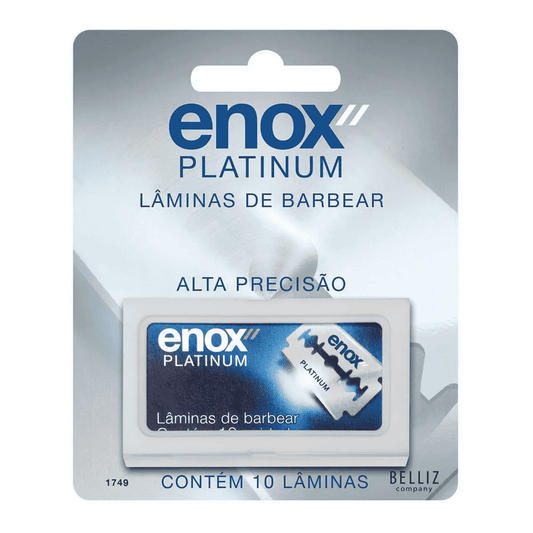 Lâminas De Barbear Enox Blister Com 10 Unidades - Shopmano