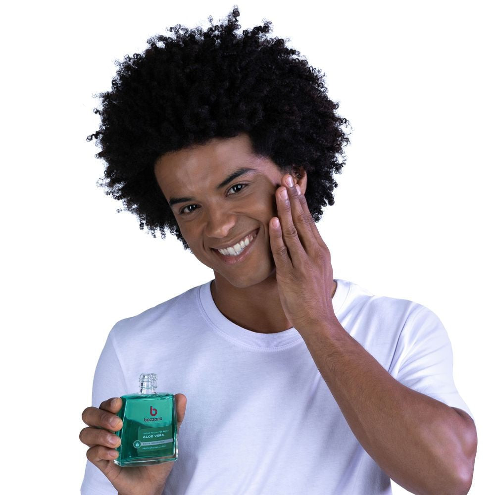 Loção Facial Pós Barba Aloe Vera Bozzano 100ml - Shopmano