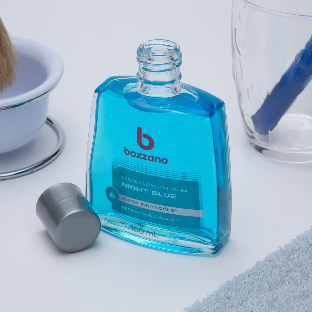 Loção Facial Pós Barba Night Blue Bozzano 100ml - Shopmano