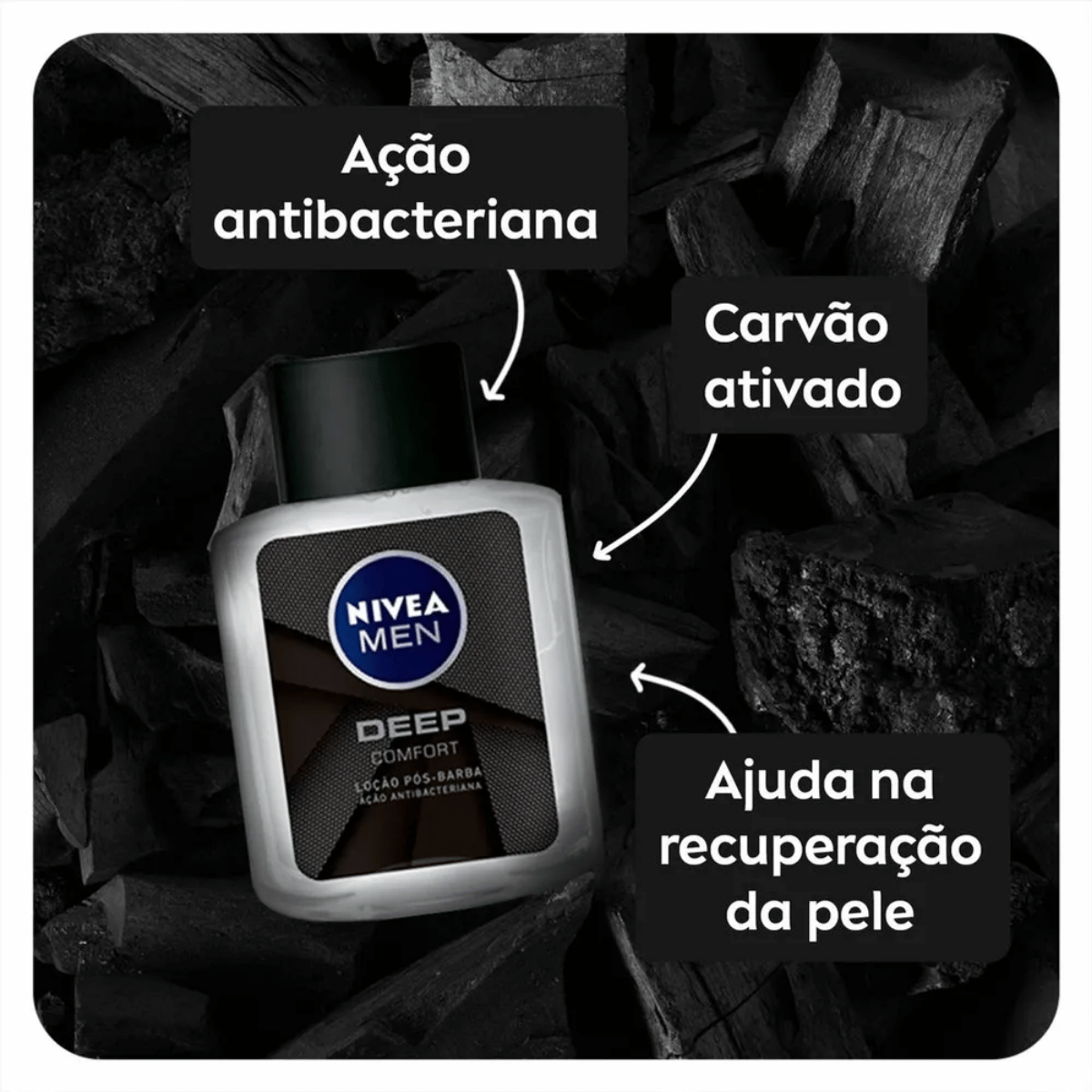 Loção Pós-Barba Nivea Men Deep Comfort 100ml - Shopmano