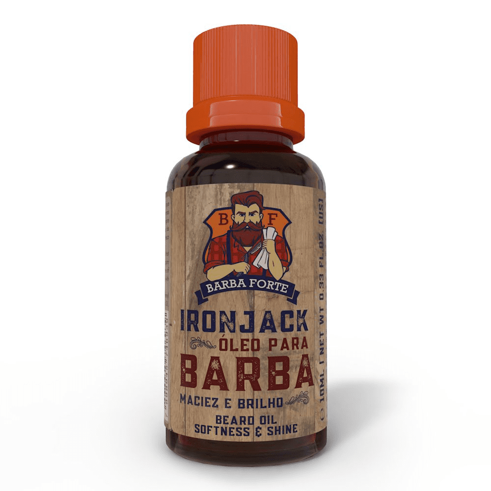 Óleo Para Barba Ironjack Barba Forte 10ml - Shopmano