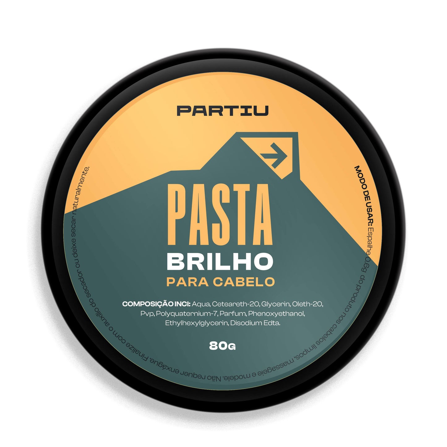 Pasta Para Cabelo Efeito Brilho Vigor Partiu 80g - Shopmano