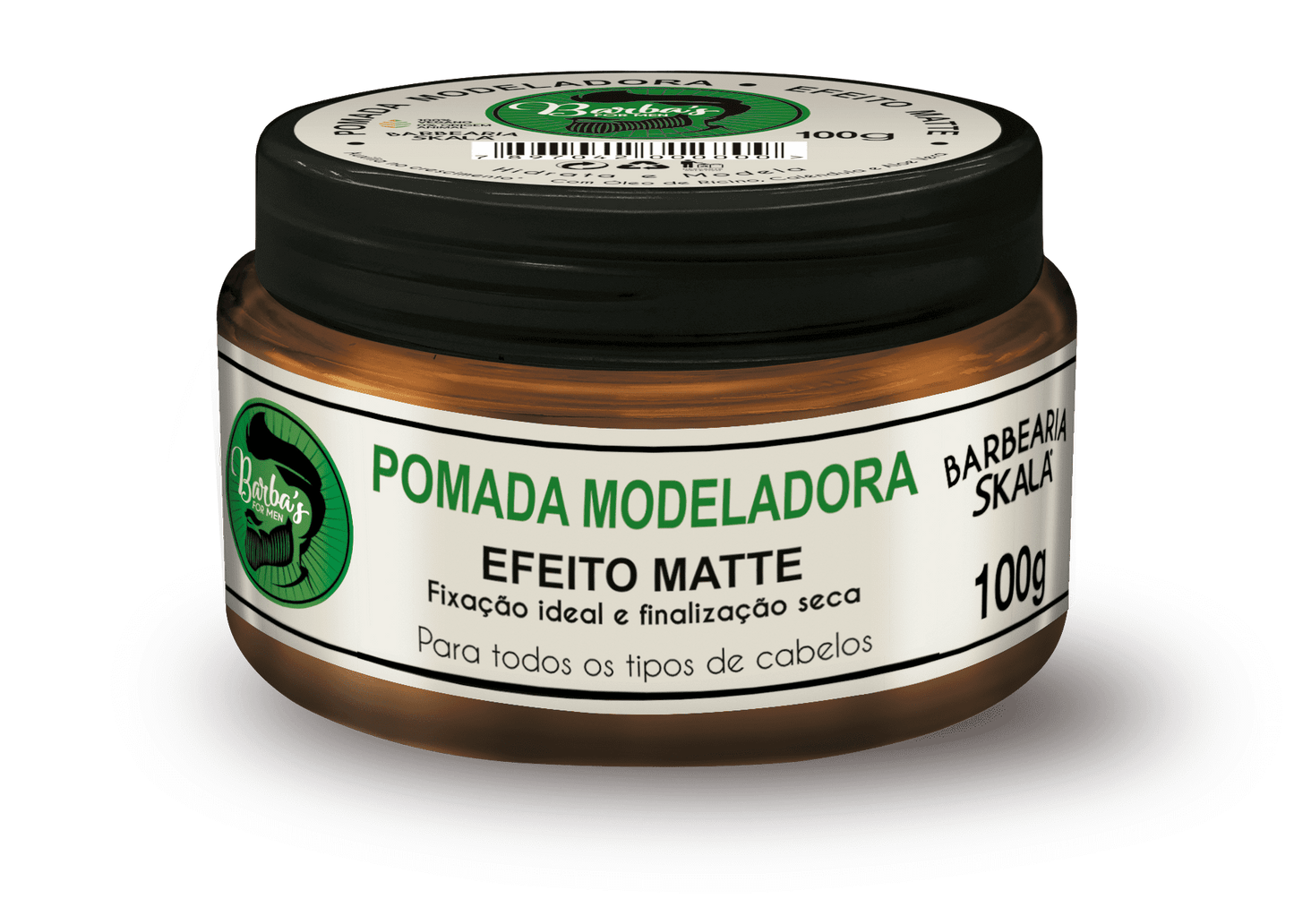 Pomada Modeladora Para Cabelos Skala Men Barbas 100g - Shopmano