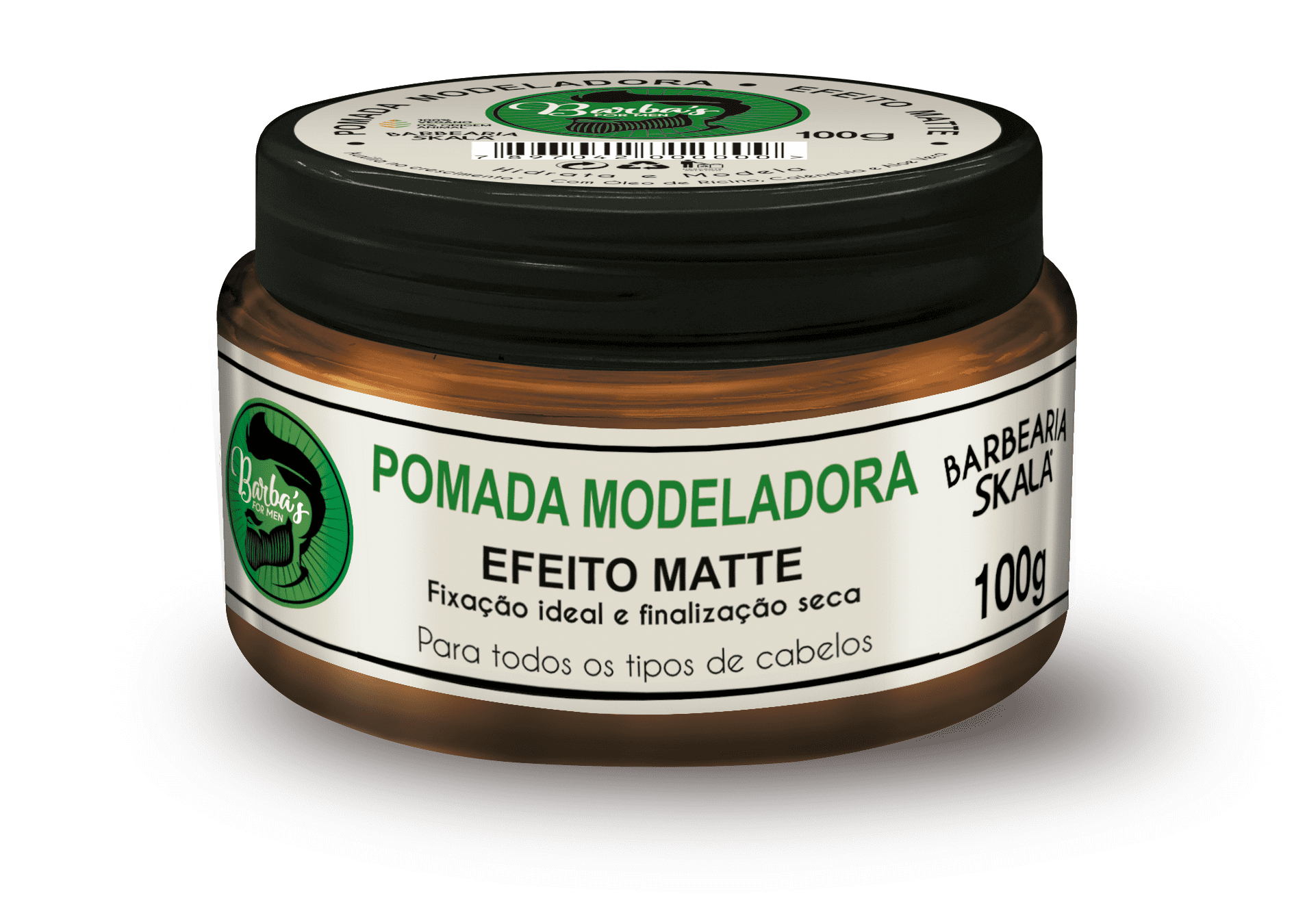 Pomada Modeladora Para Cabelos Skala Men Barbas 100g - Shopmano