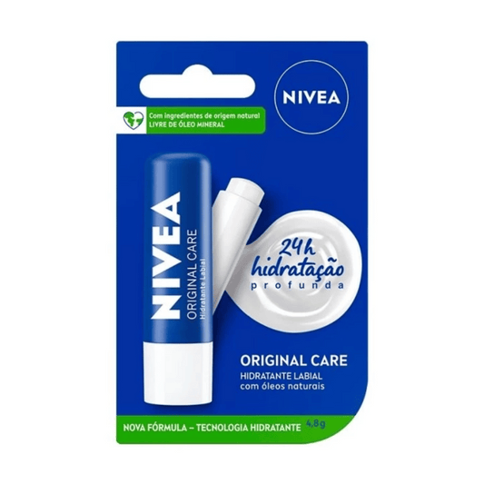 Protetor Labial Nivea Original Care 4,8g - Shopmano