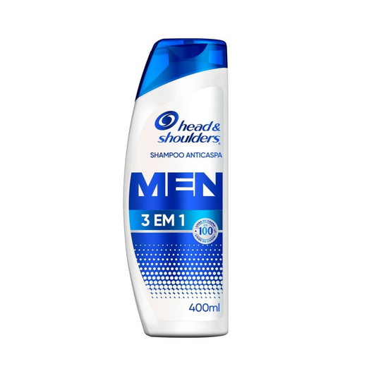 Shampoo Anticaspa Head & Shoulders Men 3 em 1 400ml - Shopmano