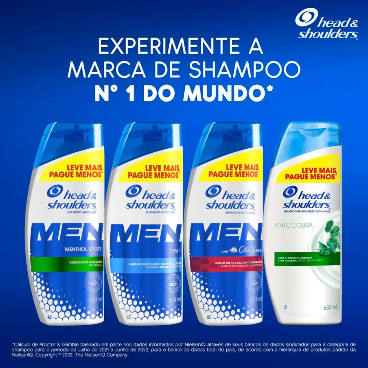 Shampoo Anticaspa Head & Shoulders Menta Ice 650ml - Shopmano