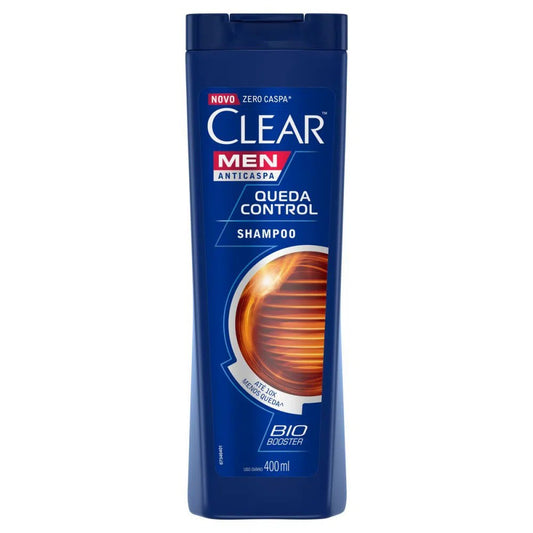 Shampoo Anticaspa Queda Control Clear Men 400ml - Shopmano