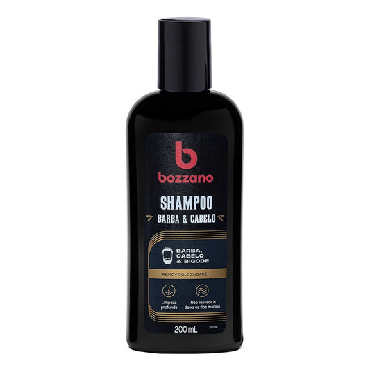 Shampoo Barba e Cabelo Remove Oleosidade Bozzano 200ml - Shopmano