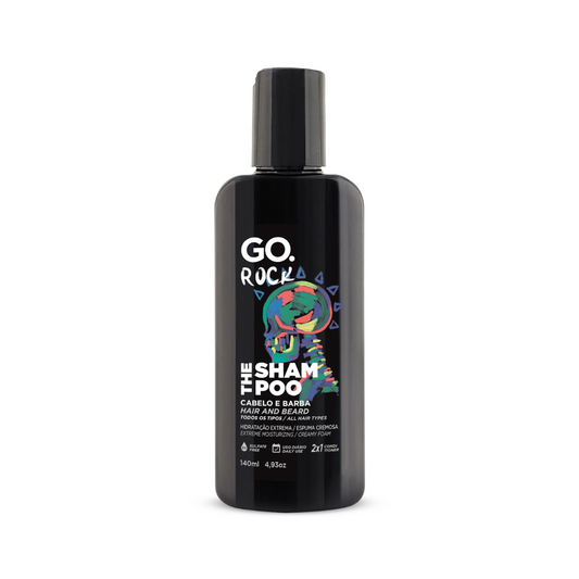 Shampoo Cabelo e Barba Rock Go Man 140ml - Shopmano