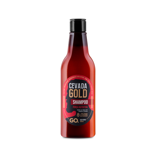 Shampoo Cevada Gold Força Nutrição Go Man 300ml - Shopmano