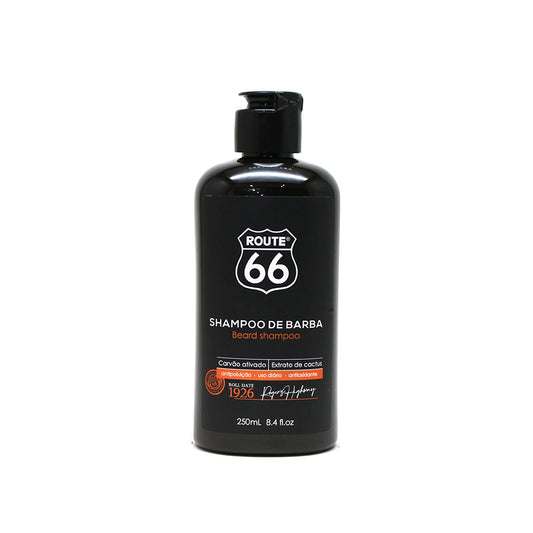 Shampoo de Barba Carvão Ativado Route 66 Viking 250 ml - Shopmano