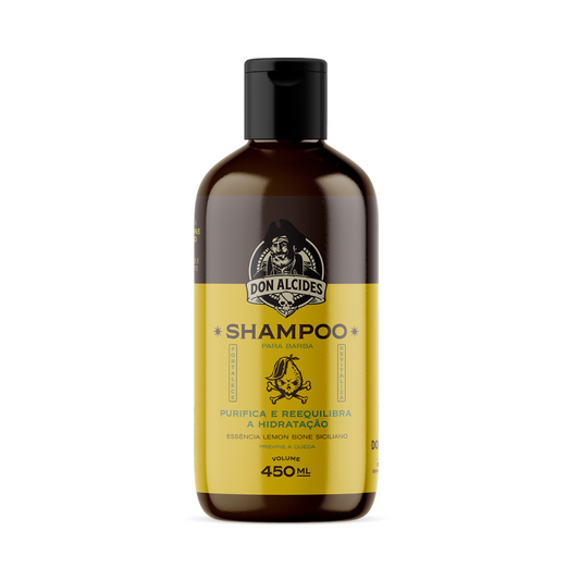 Shampoo para Barba Lemon Bone Don Alcides 450ml - Shopmano