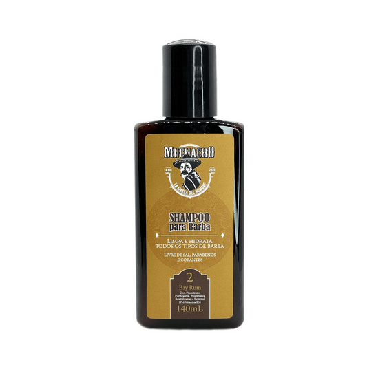 Shampoo para Barba Muchacho Bay Rum 140ml - Shopmano